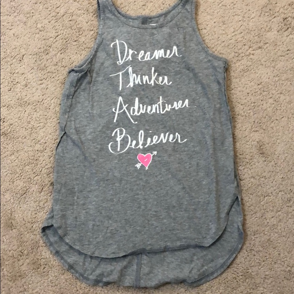 Girls motivational tank